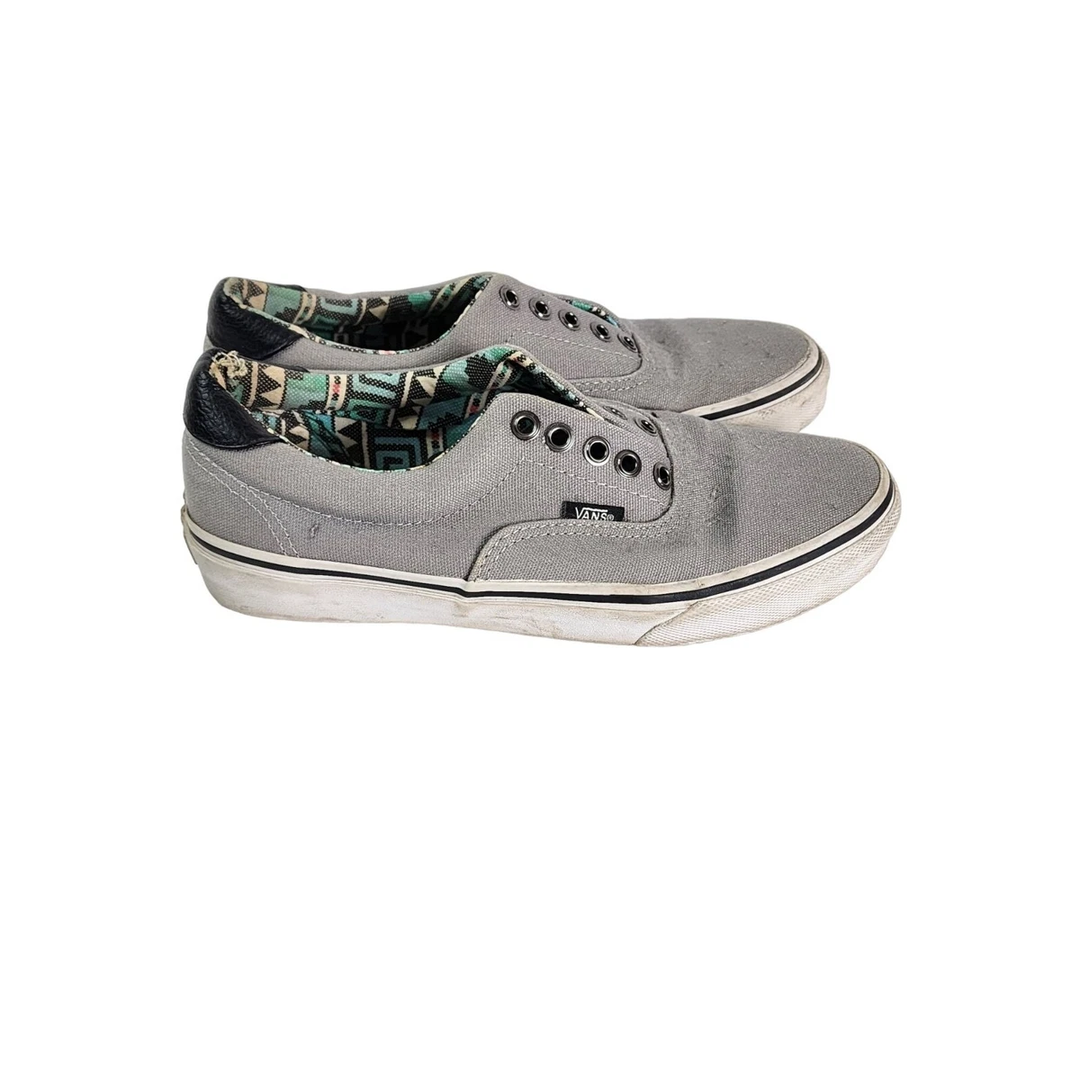 Van s Grey Canvas shoes Men s Size 7 Women s Size 8.5