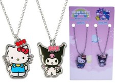 Sanrio Hello Kitty Kuromi Best Friend Necklace Set of 2 Licensed Anime NWT