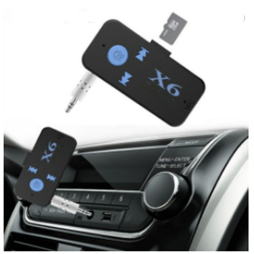 Car AUX X6 Bluetooth Receiver V4.1 TF Card Player Phone In/ 3.5mm Audio Stereo - Picture 2 of 10