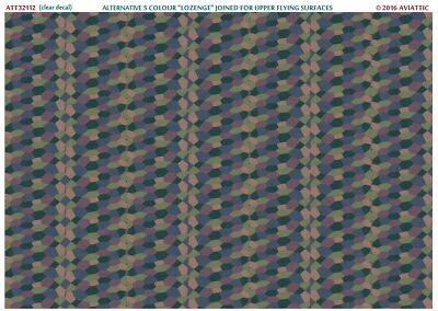 Aviattic ATT32112 1/32 Alternative 5 color Lozenge joined for flying surfaces