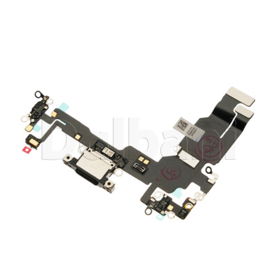 OEM Charging Port Charger Dock Mic Flex Cable For iPhone 15 Black