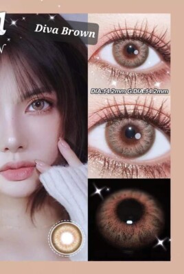 Diva Brown   Braune Kontaktlinsen   Jahreslinsen   K3