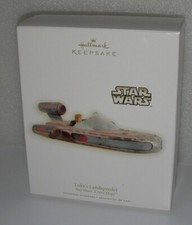 2009 Hallmark Keepsake Ornament Star Wars Luke's Landspeeder NEW A New Hope