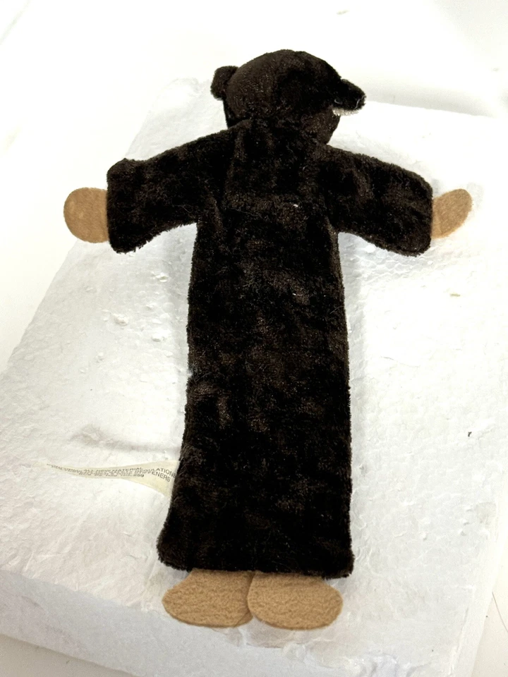 Russ Monkey Brown Flat Wire Soft Toy Bookmark Plush Vintage - Image 3 of 4