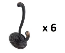 *LOT OF 6* Onward 3-7/8 in. Oil Rubbed Bronze Classic Wall Mount Coat Hook *NEW*