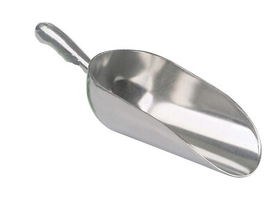1 KG ALUMINIUM FUTTERSCHAUFEL Haustier Pferd Huhn Kochen Mehl Süßigkeiten 1,1 kg