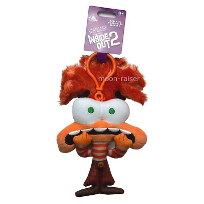 Disney Parks Anxiety Plush Keychain Pixar Inside Out 2 Bag Charm