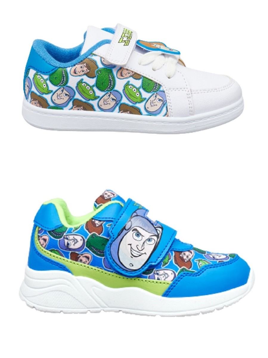 BOYS GIRLS TOY STORY WOODY BUZZ LIGHTYEAR SPORTS TRAINERS SHOES UK SIZE 6-12