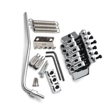 For Floyd Rose Double Locking Tremolo System Bridge for Electric Guitar Chrome