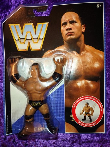 WWE Mattel Retro Wrestling Figure The Rock - WWF H...