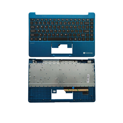 US Palmrest Blue Keyboard For Gateway GWTN141-6BL GWTN141-10BL GWTN141-4BL