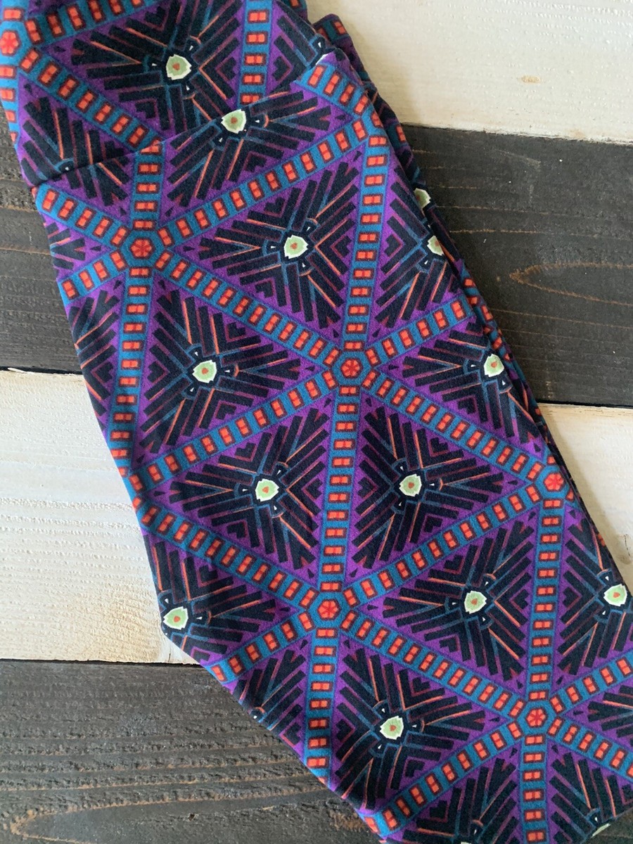 LEGGING LULAROE taille unique OS violet multicolore NEUF (1135