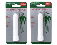 Clubman Pinaud Jumbo Styptic Pencil, 1 oz - Fast Bleeding Relief - 2 Pack