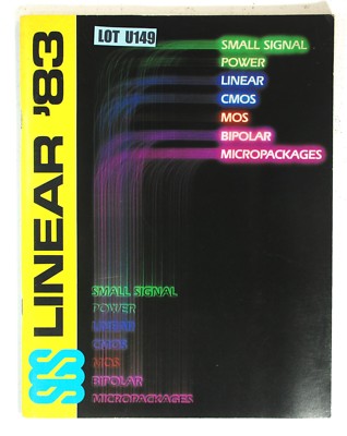 SGS Linear Integrated Circuits Catalog 1983 Paperback CMOS MOS U149