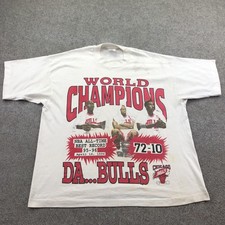 Vintage Chicago Bulls Shirt Mens XL White NBA...