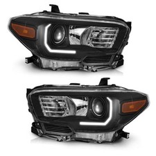 Fits Factory DRL Headlights for 2016 LED I Black Housing I Amber Reflector