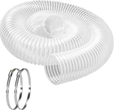 New Wire Hose For Leaf Lawn Vacuum Vac Clear Reinforced Heavy Duty 6'' By 10 Feet