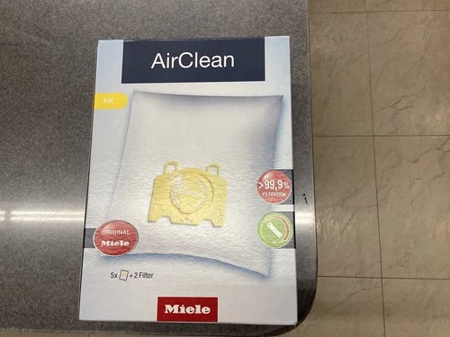 10123240 Miele Vacuum Type KK 5 bags and 2 filter set 99% Filtration BIN512025