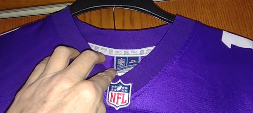 Nuova senza etichette Adam Thielen #19 Minnesota Vikings maglia uomo media marca NFLPA🏈SKOL - Foto 9 di 12