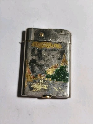 Altes Flatty Benzin-Feuerzeug New Polland/ Autriche 1940 - Bild 1 von 4