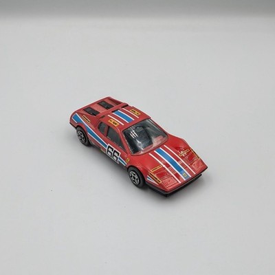 BURAGO VTG RED FERRARI 512 BB 1/43 1:43 DIE-CAST TOY CAR MADE IN ITALY
