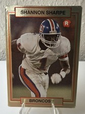1990 Action Packed #46 Shannon Sharpe Rookie Card. rookie card picture