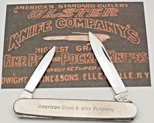 Antique Pre-1940 ULSTER KNIFE CO Senator Penknife - Smooth Metal - Advertising