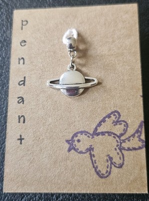Planet Saturn Anhänger Tibetisch Silber Geschenk