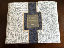 William MORRIS At Home KING Sheet Set William Bough Soft Minerals Cotton Percale