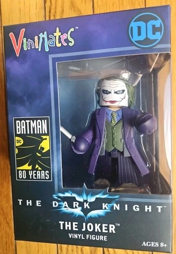VINIMATES THE DARK KNIGHT THE JOKER Heath Ledger Diamond select Toys 4" Batman