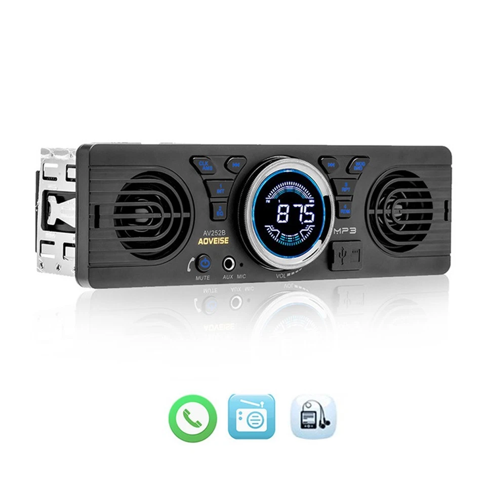AV252 Transform Your Car's Sound System with this Single Din Stereo Radio - Image 2 of 4