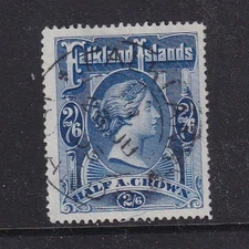Falkland Islands 1898, 2s 6d Deep Blue (SG 41).     Fine Used           (t15433)