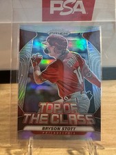 2020 Panini Prizm Bryson Stott Top of the Class #14 Silver Prizm RC