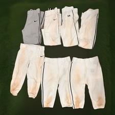 Mixed Lot of 8 Youth L/XL Baseball Pants Knickers Nike Mizuno UA Piping White