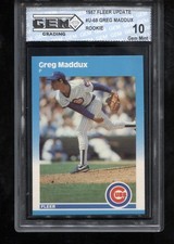 Greg Maddux #U-68 Prices [Rookie] | 1987 Fleer Update | Baseball Cards