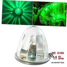 1 Pack Glass Side Marker Turn Signal Watermelon Lights LED Clear Lens Green