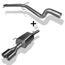 FOX Racing Sportanlage ab Kat 2x76mm gerollt für Opel Astra G Coupe inkl Cabrio