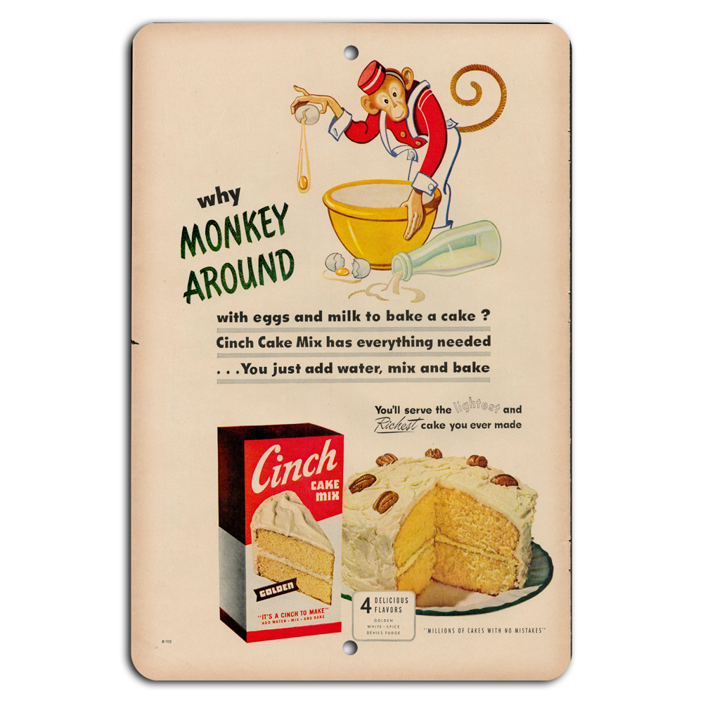 Monkey Around with Cinch Cake Mix - Just Add Water & Bake!