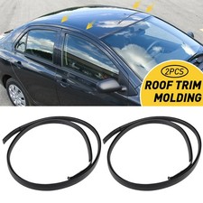 2pcs For 2007-2011 Toyota Yaris Sedan Black Roof Top Trim Molding Kit Lr Side A
