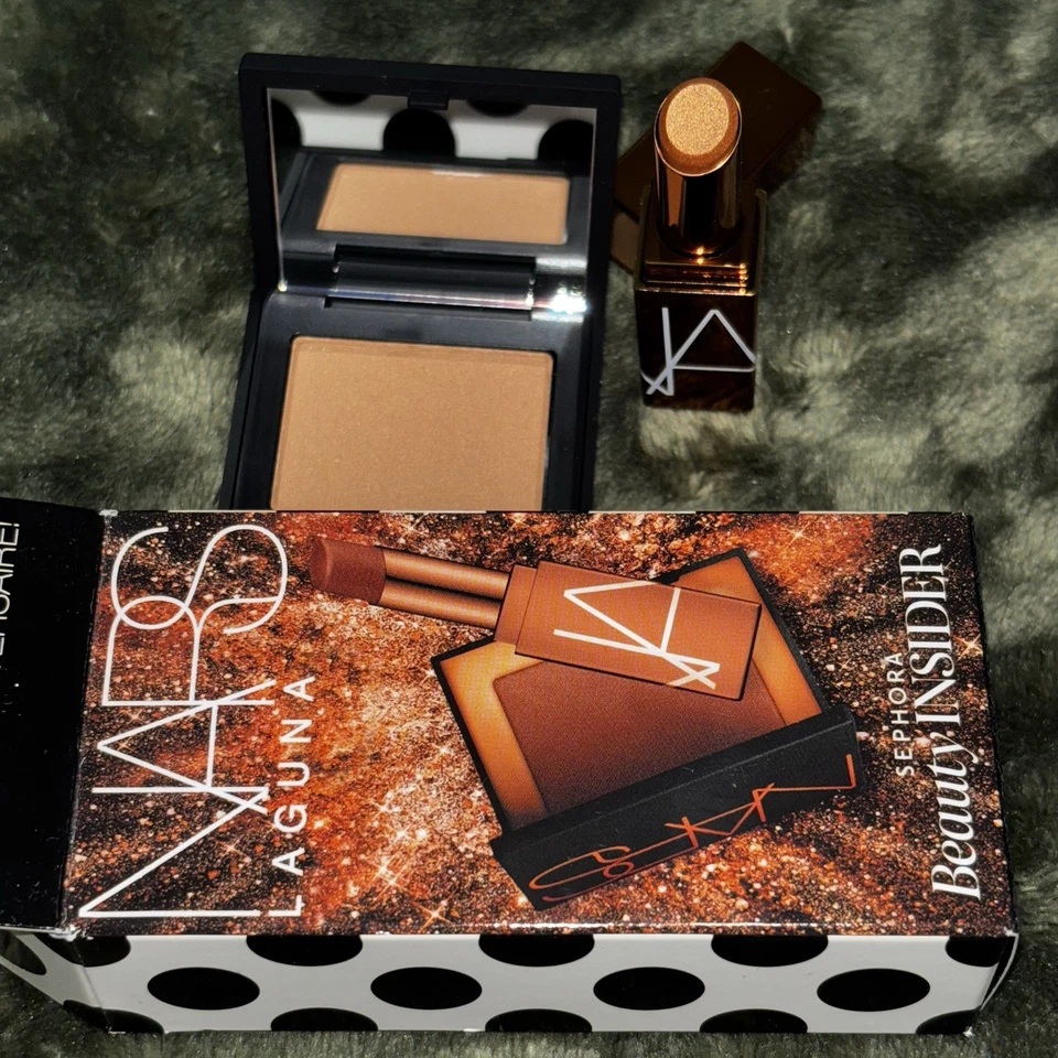 3 NARS Sephora Insider Mini Laguna Bronzer & Afterglow Lip Balm Set New Boxed - Image 2 of 4