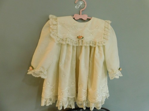 VINTAGE 2 T TODDLER CHILD'S GIRLS LACE PARTY FANCY DRESS LABEL