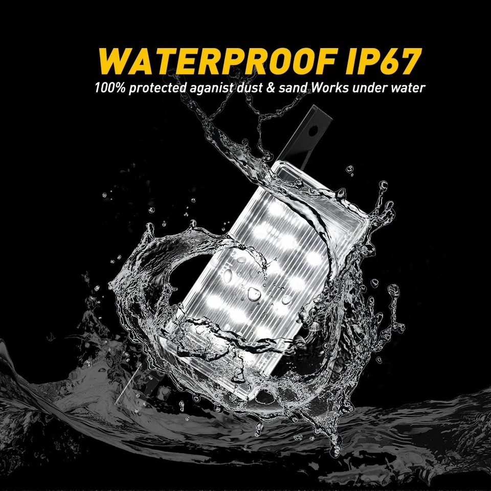 4 piezas para Chevrolet Silverado GMC Sierra 1500 2014-2019 blanco iluminación de platón LED EW Foto 4 de 4