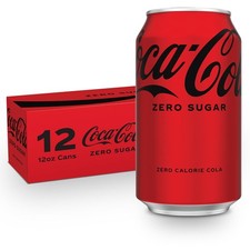 Coke Zero Sugar Cola Soda, 12 oz, 12 Pack Package May 12 fl oz Pack of 12