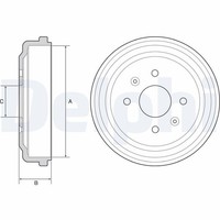 Bremstrommel Hinterachse FüR Chevrolet Aveo / Kalos SchräGheck Stufenheck Spark