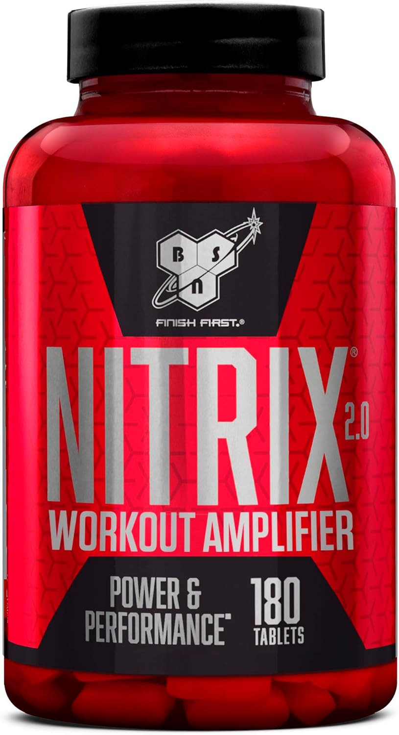 Nitrix 2.0 BSN Supplement | Formula Precursore Ossido Nitrico 180 Tabs