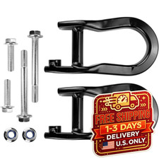2pcs Front Tow Hooks 84072463 For 1919-2024 Chevy Silverado Gmc Sierra 1500 Blac