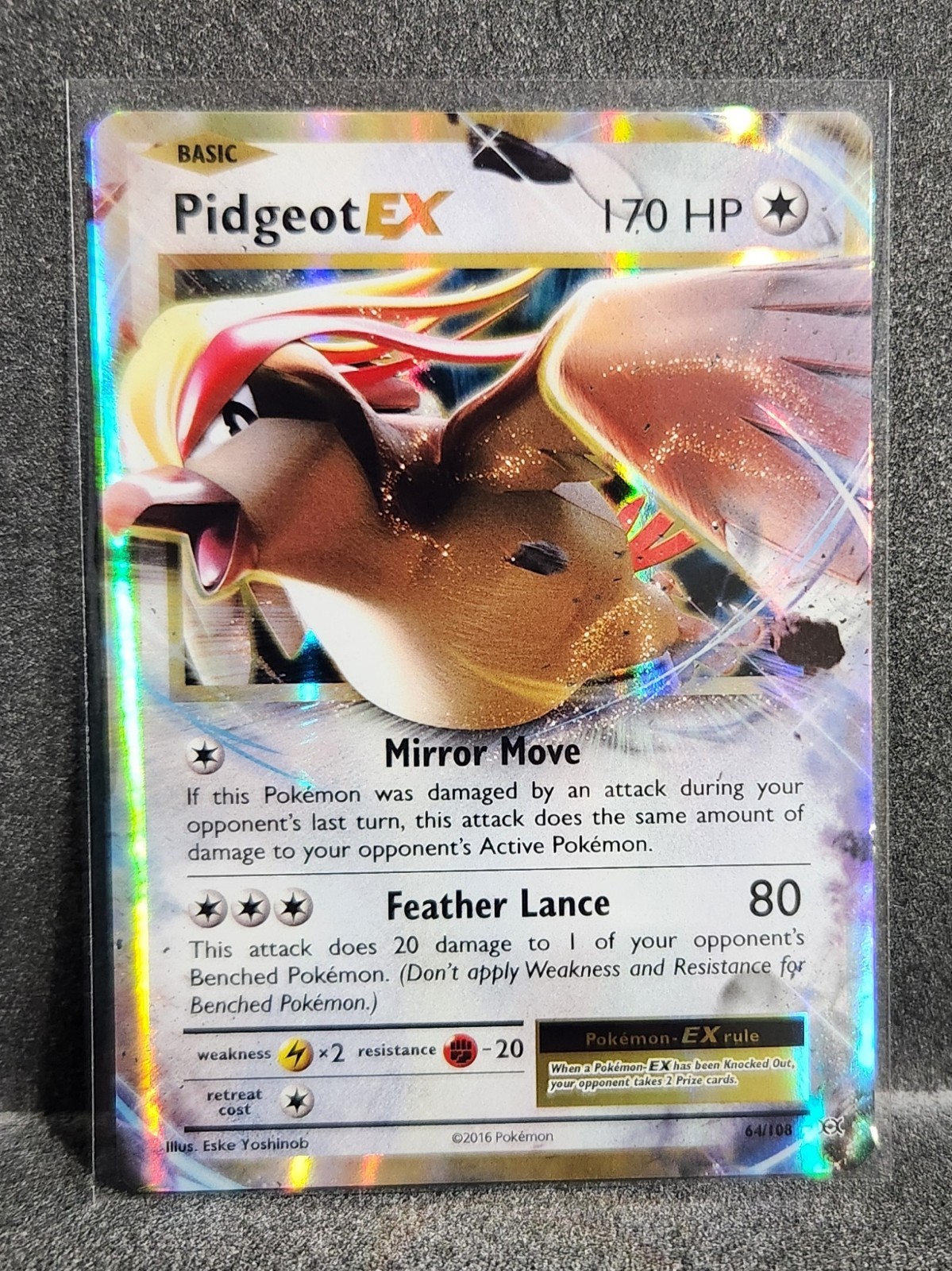Pidgeot EX 64/108 Pokemon 