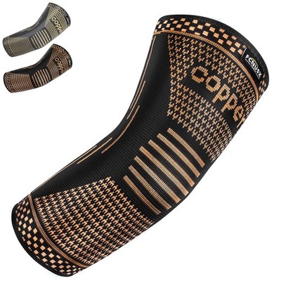 Copper Elbow Brace Compression Sleeves for Pain Relief Men Women, Arm Support...