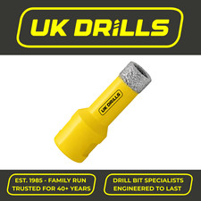 DIAMOND GLASS TILE DRILL BITS HEX/M14 PORCELAIN CERAMIC HOLE SAWS - INC SETS