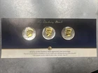 DANBURY MINT 1997 2001 2010 Set KENNEDY HALF DOLLAR, GOLD & SILVER